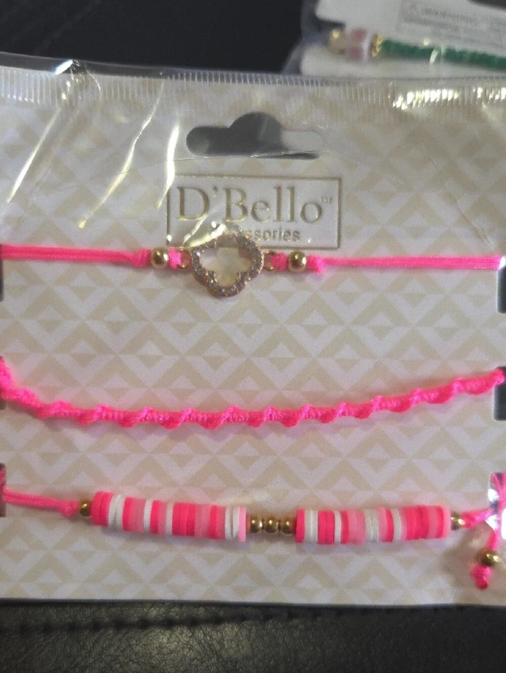 D'Bello Multicolor 'Best Friend' Friendship Beaded Bracelet Set New In Package